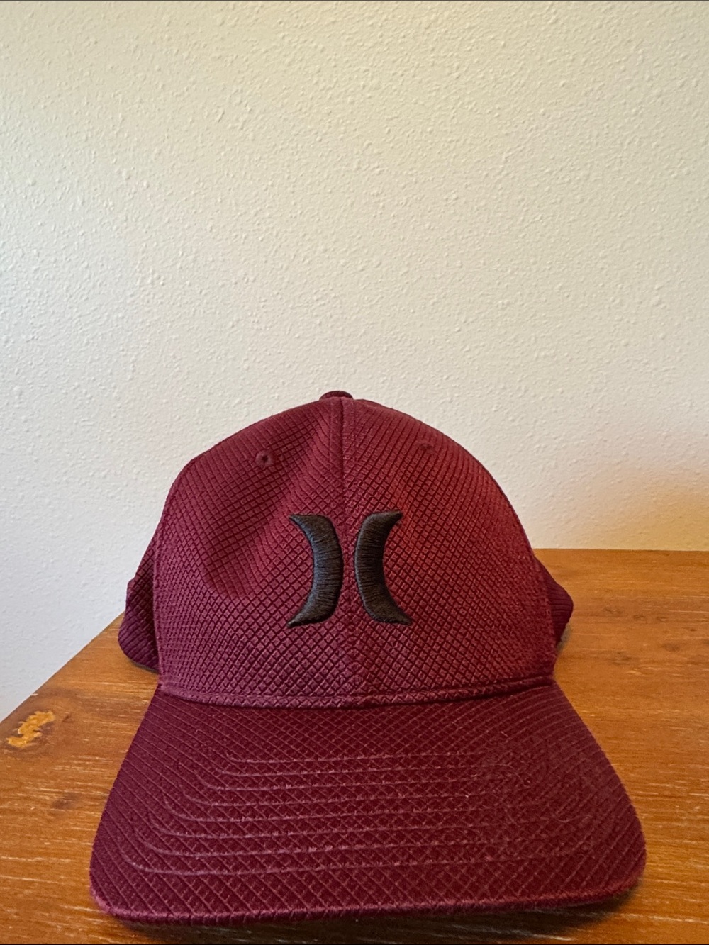 Hurley Maroon Baseball Cap with Black Logo